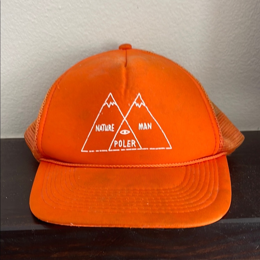 Poler Orange Trucker Hat